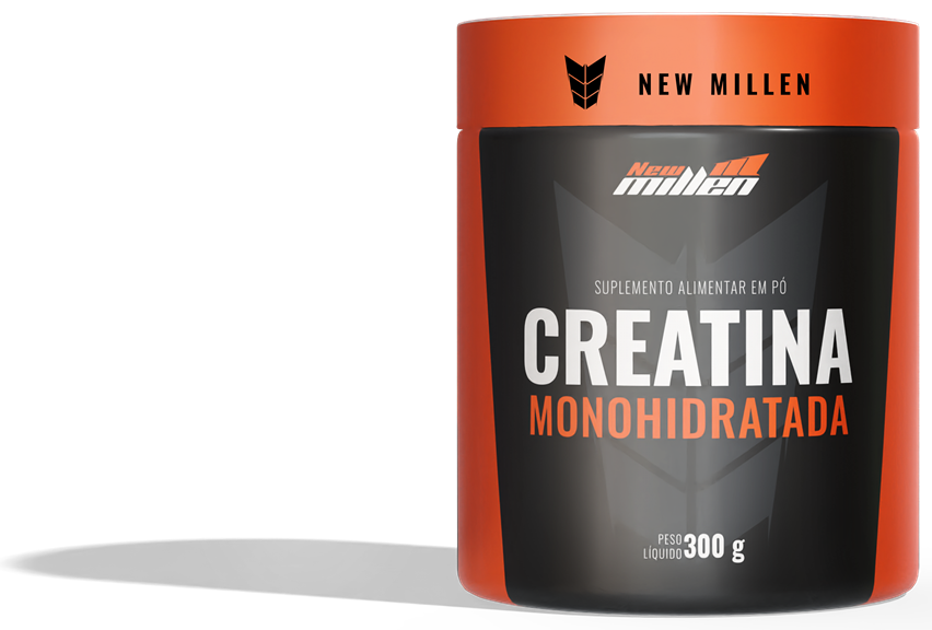 Creatina monohidratada New Millen 300 g à venda no Empório Sabores do Campo, Atuba, Curitiba